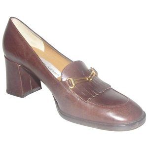 Etienne Aigner Brown Leather with Gold Horse Bit